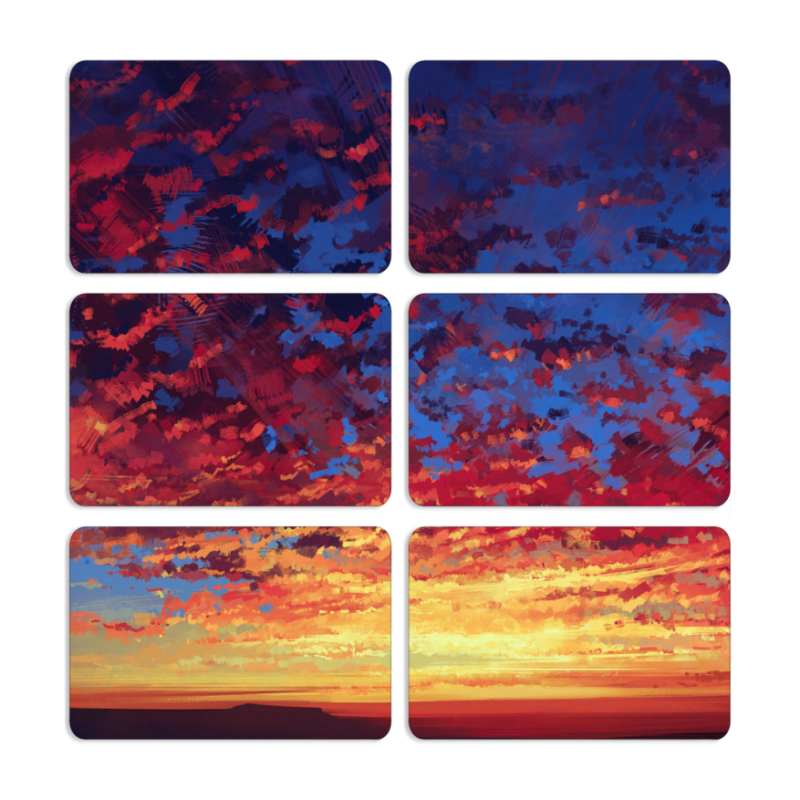 Магнитные фотопазлы 80 на 50 набор 6 штук Draw Breath