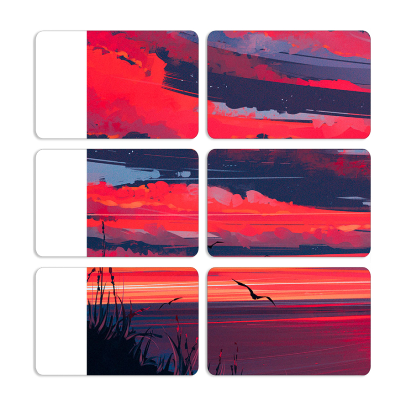 Магнитные фотопазлы 80 на 50 набор 6 штук Heaven a