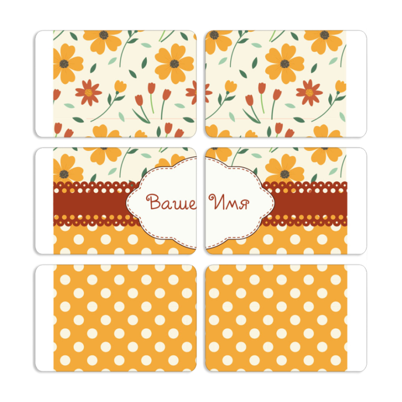 Магнитные фотопазлы 80 на 50 набор 6 штук 