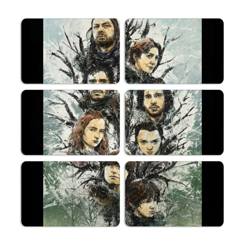 Магнитные фотопазлы 80 на 50 набор 6 штук 