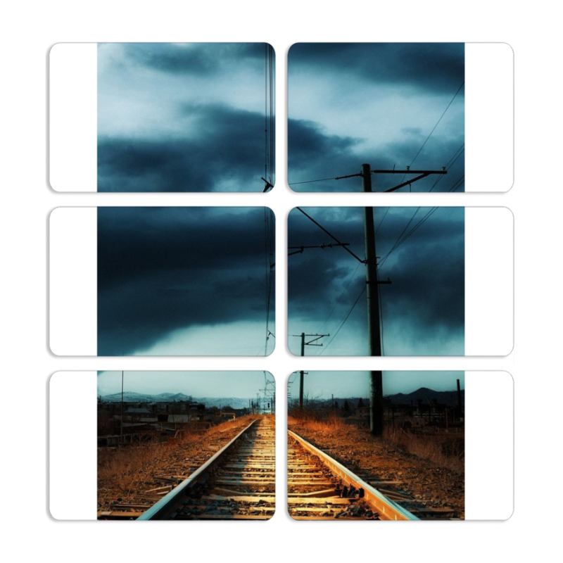 Магнитные фотопазлы 80 на 50 набор 6 штук 