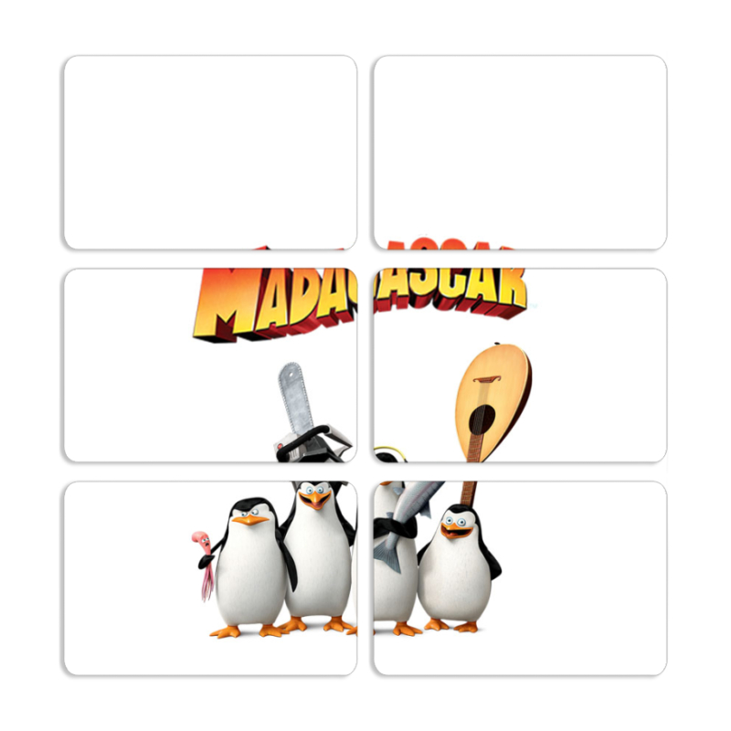 Магнитные фотопазлы 80 на 50 набор 6 штук 