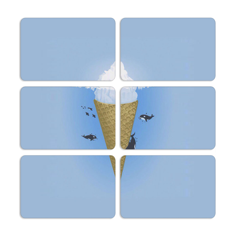 Магнитные фотопазлы 80 на 50 набор 6 штук 