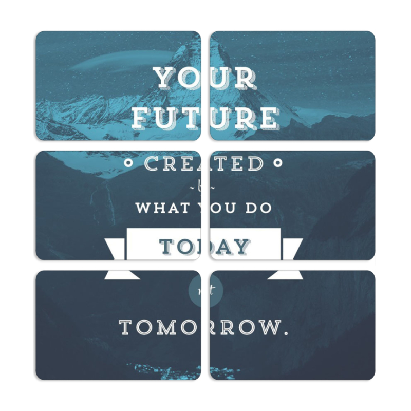 Магнитные фотопазлы 80 на 50 набор 6 штук 