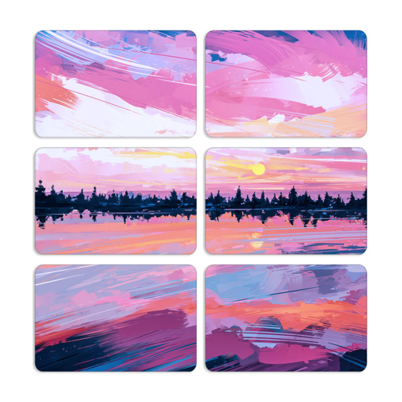 Магнитные фотопазлы 80 на 50 набор 6 штук Sky Mirror