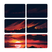 Магнитные фотопазлы 80 на 50 набор 6 штук Sundown