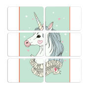 Магнитные фотопазлы 80 на 50 набор 6 штук My Unicorn