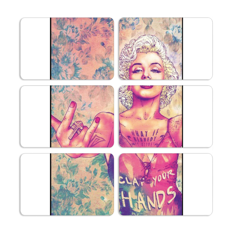 Магнитные фотопазлы 80 на 50 набор 6 штук 