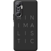 Черный чехол BoxFace Infinix Hot 20 4G Minimalistic