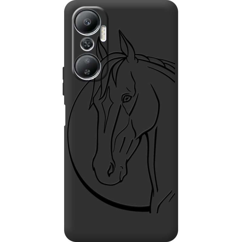 Черный чехол BoxFace Infinix Hot 20 4G Horse