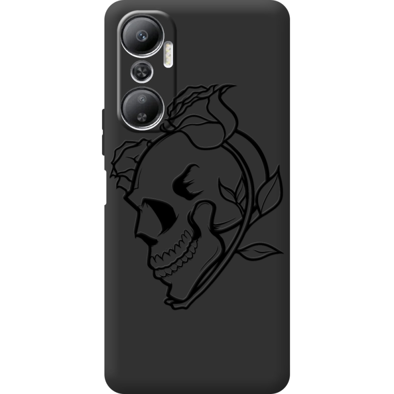 Черный чехол BoxFace Infinix Hot 20 4G Skull and Roses