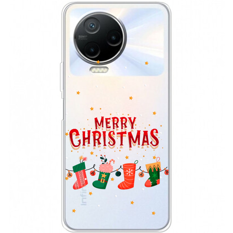 Прозрачный чехол BoxFace Infinix Note 12 Pro 4G Merry Christmas