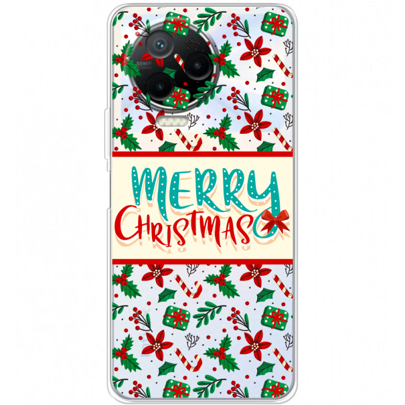 Прозрачный чехол BoxFace Infinix Note 12 Pro 4G Vintage Christmas Pattern