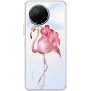 Прозрачный чехол BoxFace Infinix Note 12 Pro 4G Floral Flamingo
