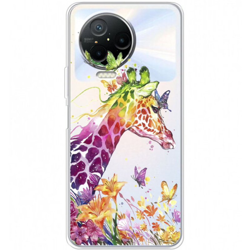 Прозрачный чехол BoxFace Infinix Note 12 Pro 4G Colorful Giraffe