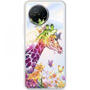 Прозрачный чехол BoxFace Infinix Note 12 Pro 4G Colorful Giraffe