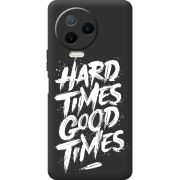 Черный чехол BoxFace Infinix Note 12 Pro 4G Hard Times Good Times