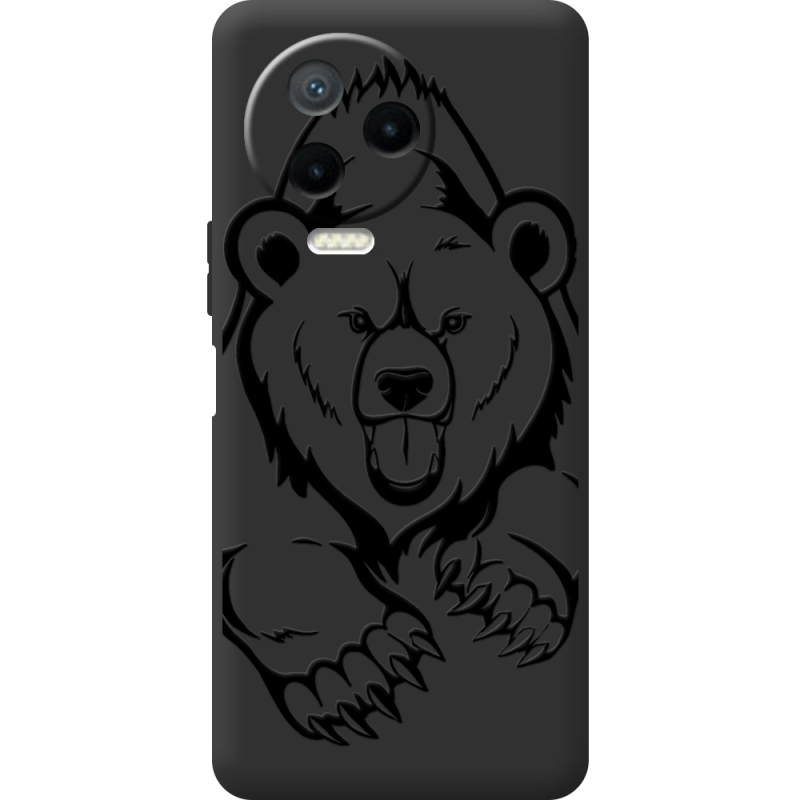 Черный чехол BoxFace Infinix Note 12 Pro 4G Grizzly Bear