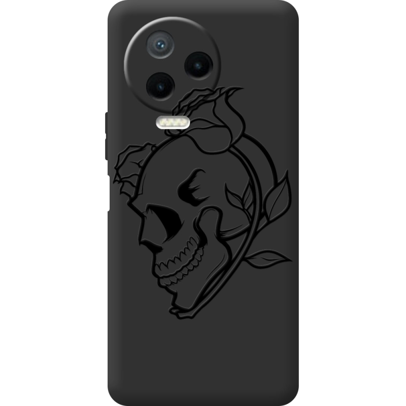 Черный чехол BoxFace Infinix Note 12 Pro 4G Skull and Roses