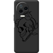 Черный чехол BoxFace Infinix Note 12 Pro 4G Skull and Roses