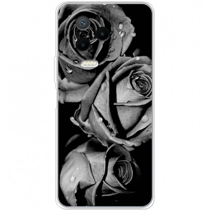 Чехол BoxFace Infinix Note 12 2023 Black and White Roses