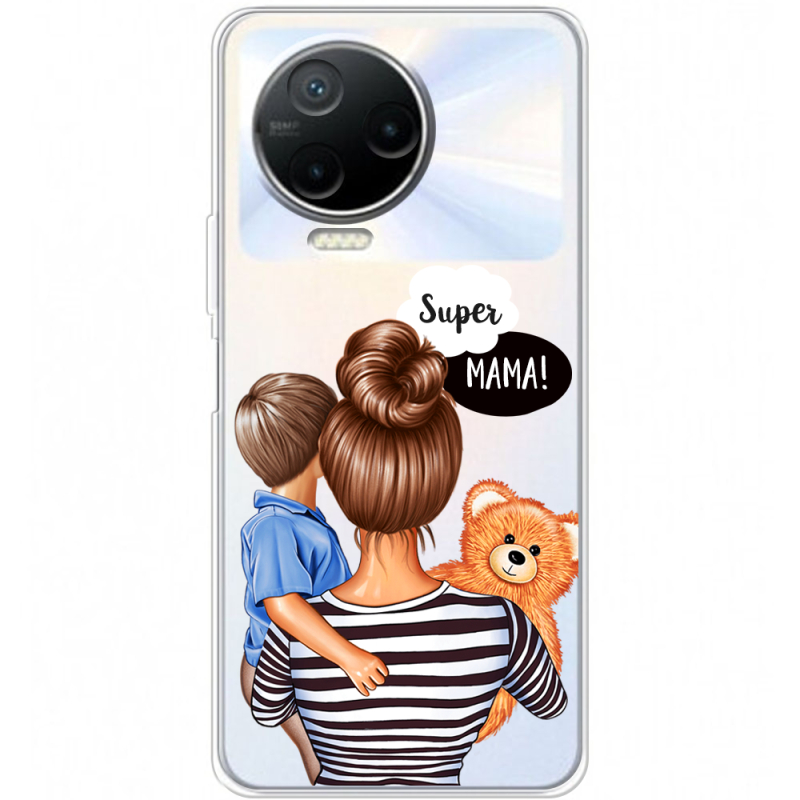 Прозрачный чехол BoxFace Infinix Note 12 2023 Super Mama and Son