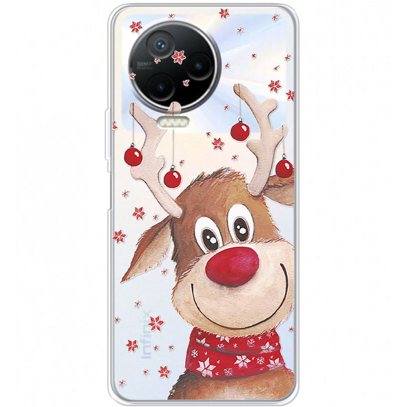 Прозрачный чехол BoxFace Infinix Note 12 2023 Winter Deer