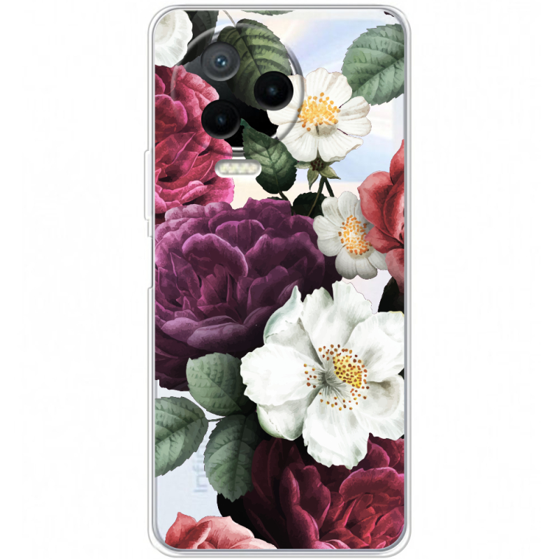 Прозрачный чехол BoxFace Infinix Note 12 2023 Floral Dark Dreams