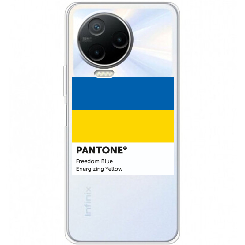 Прозрачный чехол BoxFace Infinix Note 12 2023 Pantone вільний синій