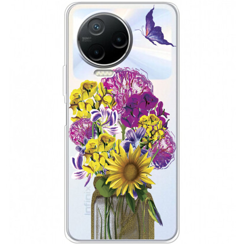 Прозрачный чехол BoxFace Infinix Note 12 2023 My Bouquet