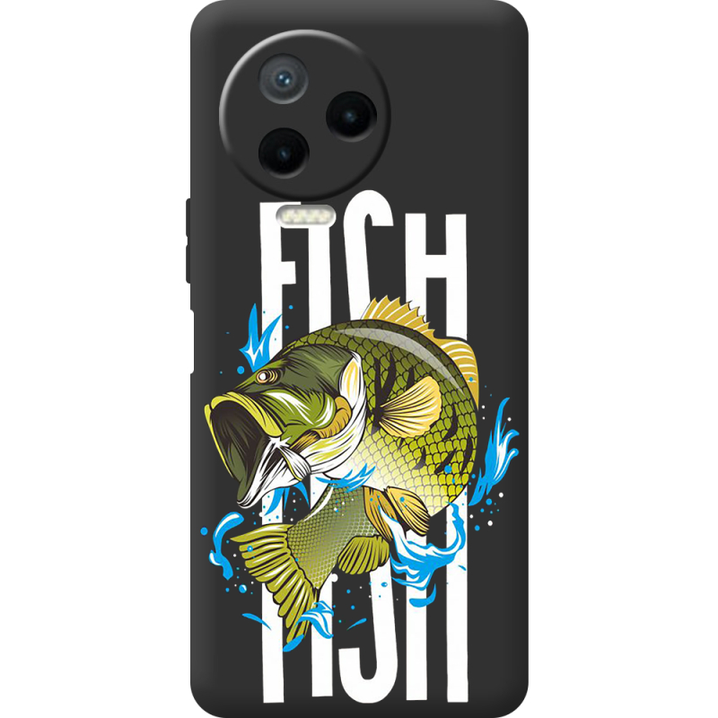 Черный чехол BoxFace Infinix Note 12 2023 Fish