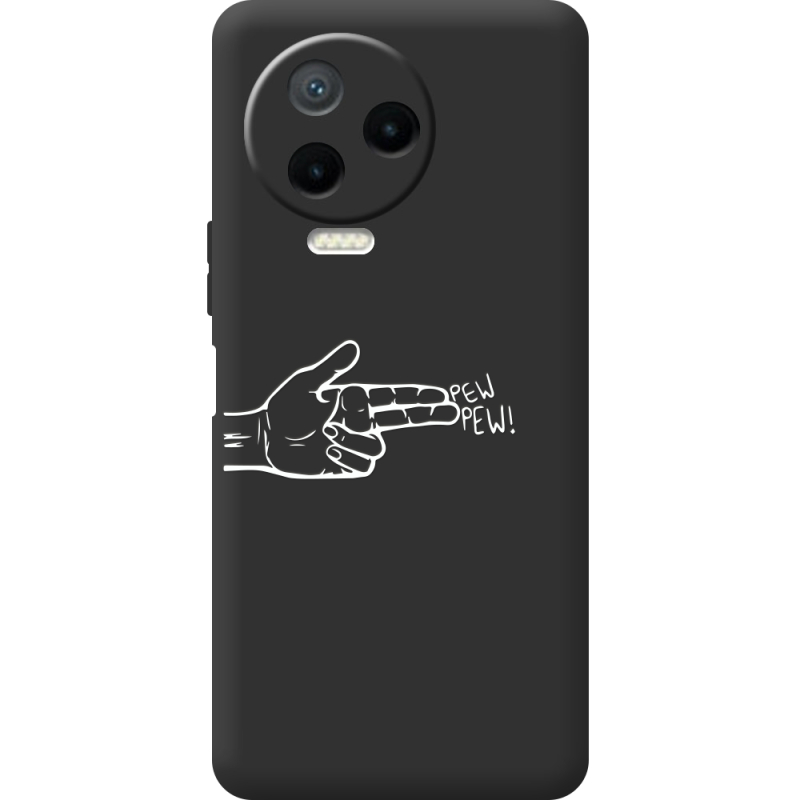 Черный чехол BoxFace Infinix Note 12 2023 Pew Pew