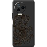 Черный чехол BoxFace Infinix Note 12 2023 Chinese Dragon