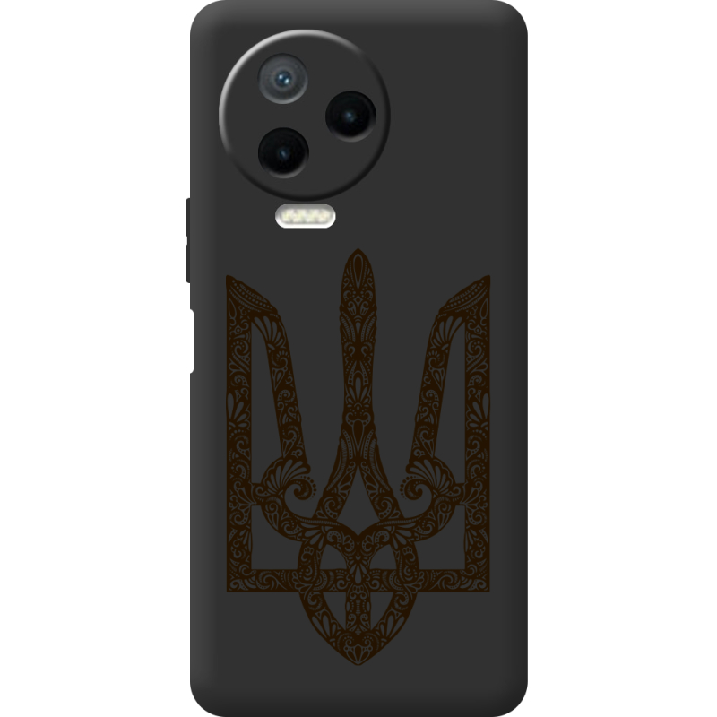 Черный чехол BoxFace Infinix Note 12 2023 Ukrainian Trident