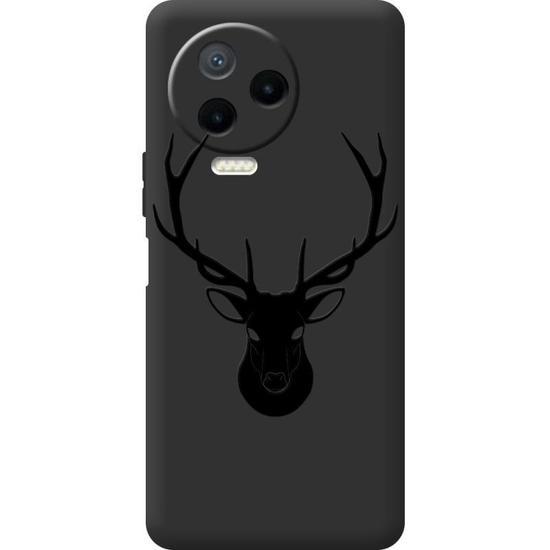 Черный чехол BoxFace Infinix Note 12 2023 Deer