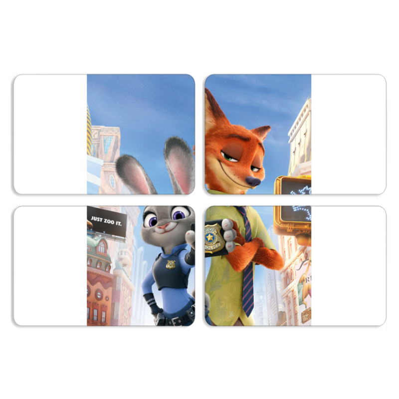 Магнитные фотопазлы 80 на 50 набор 4 штуки 