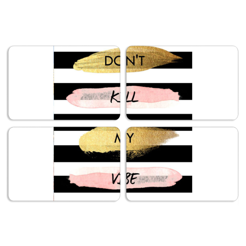 Магнитные фотопазлы 80 на 50 набор 4 штуки Dont Kill My Vibe