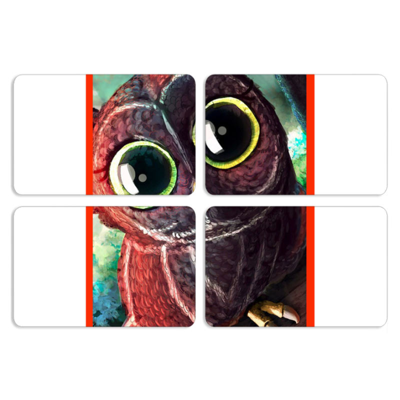 Магнитные фотопазлы 80 на 50 набор 4 штуки 