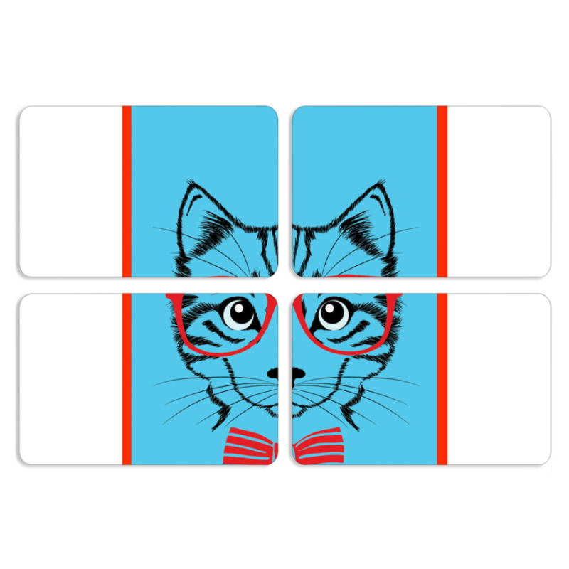 Магнитные фотопазлы 80 на 50 набор 4 штуки 