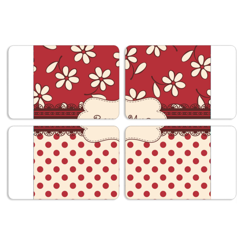 Магнитные фотопазлы 80 на 50 набор 4 штуки Именной Polka Dots