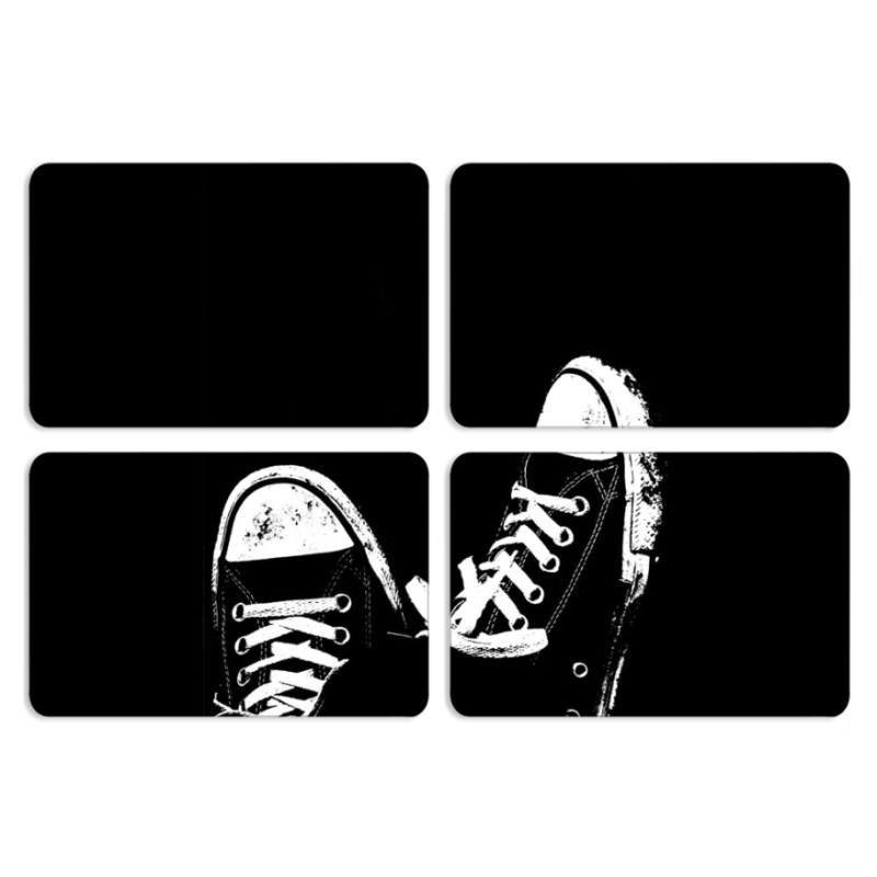 Магнитные фотопазлы 80 на 50 набор 4 штуки Black Sneakers