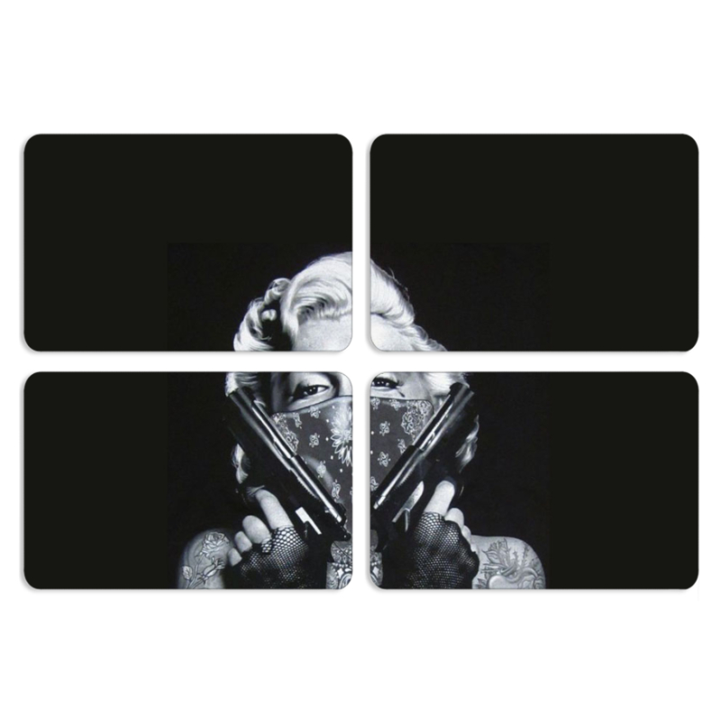 Магнитные фотопазлы 80 на 50 набор 4 штуки 