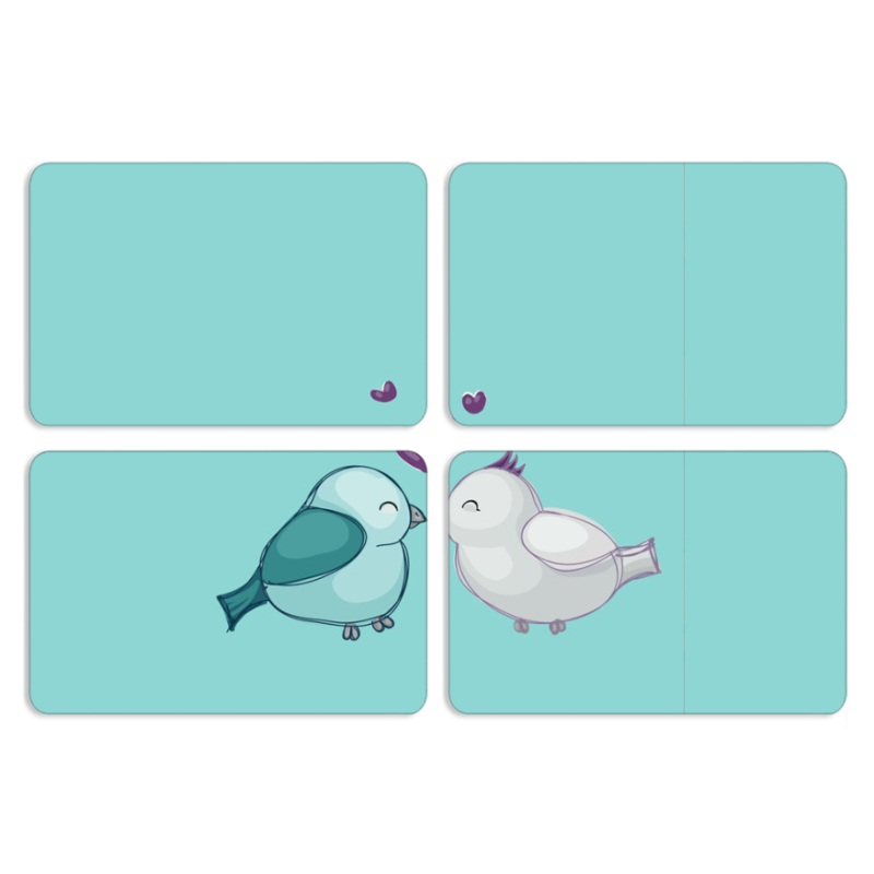 Магнитные фотопазлы 80 на 50 набор 4 штуки 