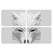 Магнитные фотопазлы 80 на 50 набор 4 штуки White Wolf