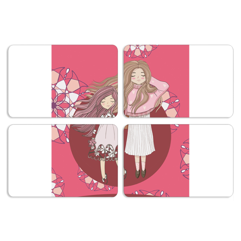 Магнитные фотопазлы 80 на 50 набор 4 штуки GirlMom