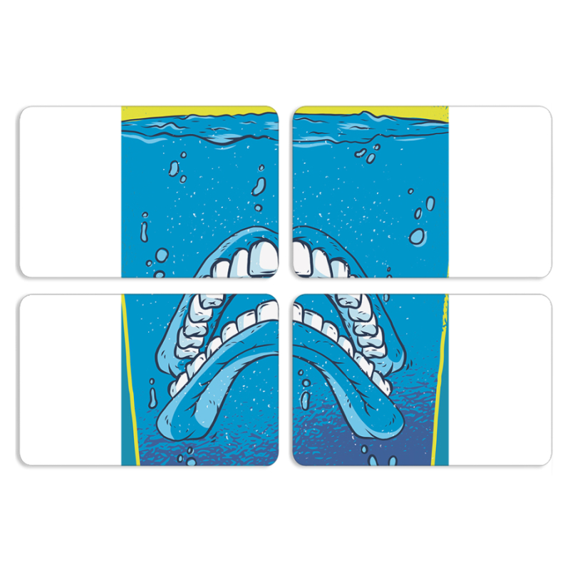 Магнитные фотопазлы 80 на 50 набор 4 штуки Jaws