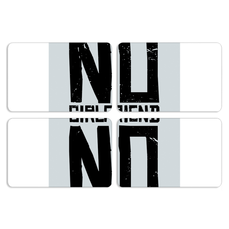 Магнитные фотопазлы 80 на 50 набор 4 штуки No Girlfriend