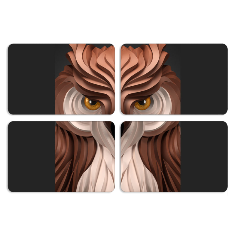 Магнитные фотопазлы 80 на 50 набор 4 штуки 