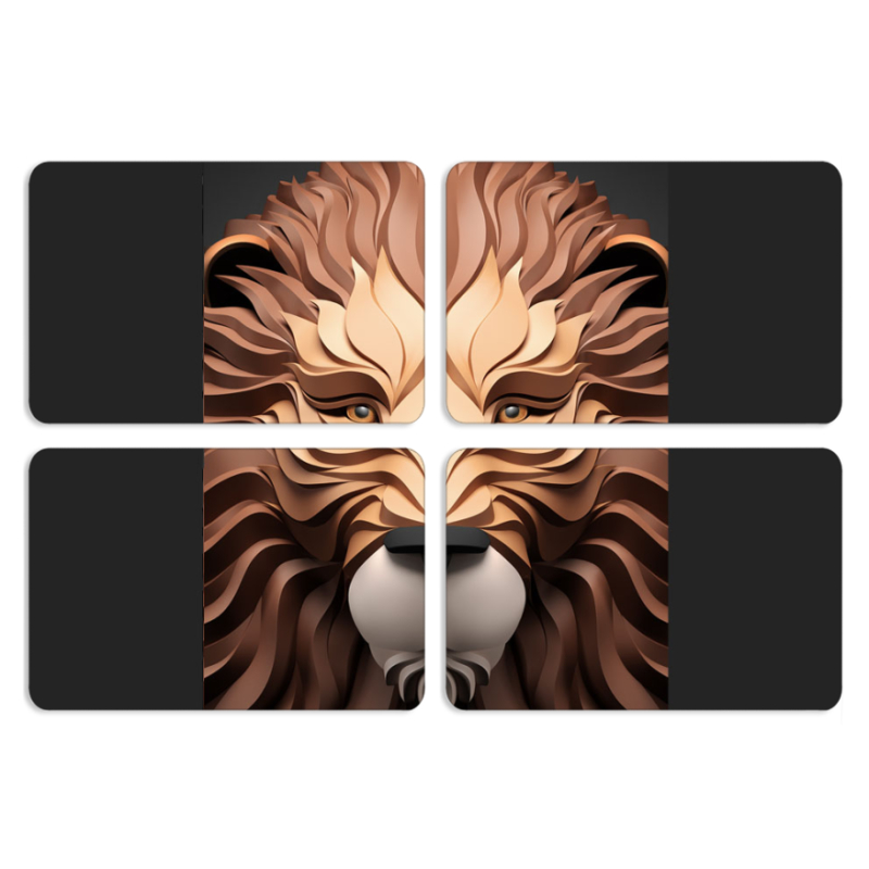 Магнитные фотопазлы 80 на 50 набор 4 штуки 