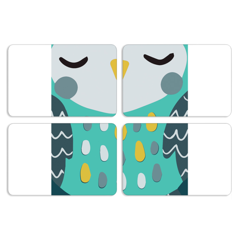 Магнитные фотопазлы 80 на 50 набор 4 штуки Green Owl